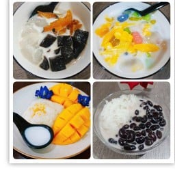 ข้าวเหนียวมะม่วง ขนมหวาน และอาหาร @ปล์ามการ์เด้นท์5