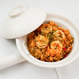 ข้าวอบต้มยำกุ้งสมุนไพร