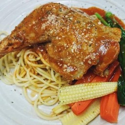 สปาเก็ตตี้ไก่อบ