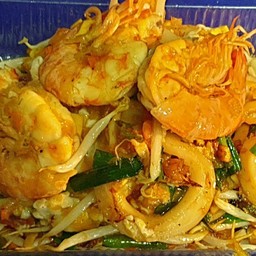 ผัดไทยไร้เส้นหมึก (เกาเหลาหมึก)