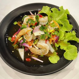 ยำกุ้งลวก