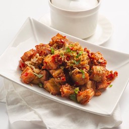 วีแกนหมูกรอบคั่วพริกขี้หนูสวน