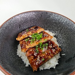 วีแกนข้าวหน้าปลาไหลญี่ปุ่น