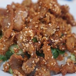 ข้าวหมูทอด
