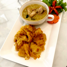 โรตีแกงเขียวหวานไก่
