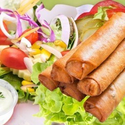 CHICKEN SPRING ROLL & SALAD
