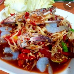 ตำปูม้ากุ้งสด