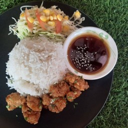 ข้าวหน้าไก่คาราเกะ