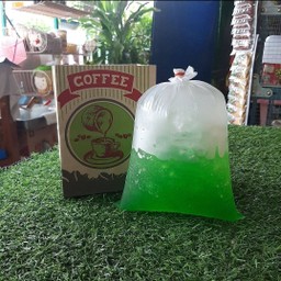 น้ำเขียว น้ำหวาน ถุงกระดาษ