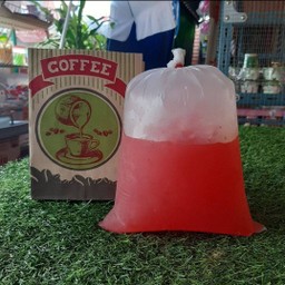 น้ำสตรอเบอรี่ ถุงกระดาษ