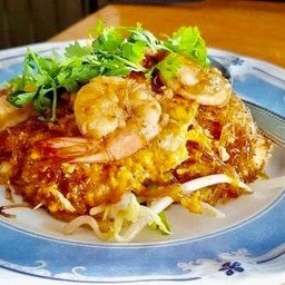 ผัดไทยกุ้งสด(วุ้นเส้น)