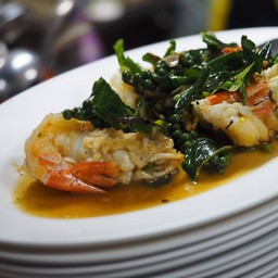 กุ้งผัดพริกขี้หนนู