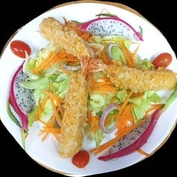สลัดกุ้งทอด