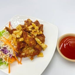 กระดูกอ่อนทอดกระเทียม