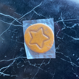 ขนมน้ำตาลเกาหลีลายดาวขายแยกชิ้น(Dalgona candy star pattern without box)