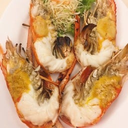 กุ้งแม่น้ำ เผา