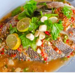 ปลานิลนึ่งมะนาว