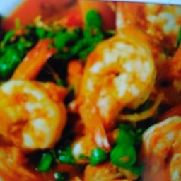 พริกแกงกุ้ง(ราดข้าว)