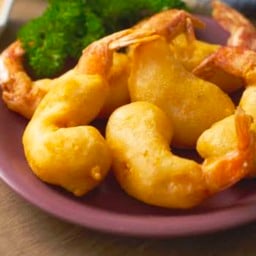 กุ้งชุปแป้งทอด