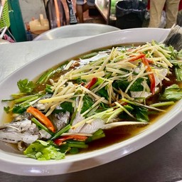 ปลากระพงนึ่งซีอิ้ว