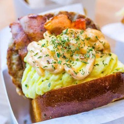 EGG CLUB ~ PIZZA ~ แซนวิชสไตล์เกาหลี บางบัวทอง