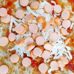 โรตีพิสซ่าไส้กรอกชีส