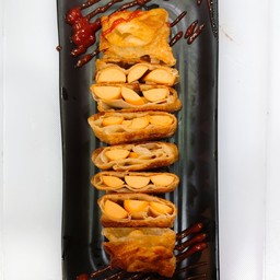 โรตีไส้กรอกไก่