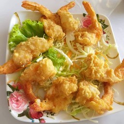 กุ้งชุปแป้งทอด