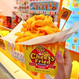เฟรนฟราย Cheesy Fried Snacks ชีสซี่ฟราย สแน็คส์ หมู่บ้าน เดอะไพน์