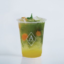 ชาเขียวมัทฉะ ยูซุโซดา Matcha Yuzu Sparkling Ice