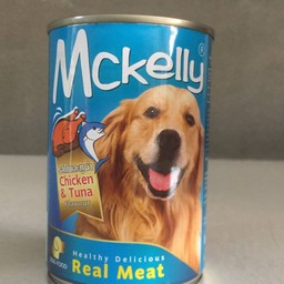 อาหารสุนัขกระป๋อง Mackelly รสไก่และทูน่า ขนาด 400กรัม