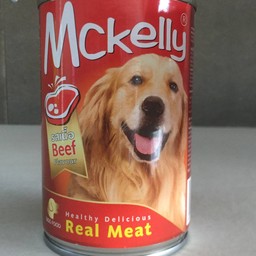 อาหารสุนัขดระป๋อง Mckelly รสเนื้อ ขนาด 400กรัม