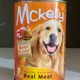 อาหารสุนัขกระป๋อง Mckelly รสเนื้อและตับ ขนาด 400กรัม