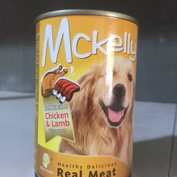 อาหารสุนัขกระป๋อง Mckelly รสไก่และแกะ ขนาด 400กรัม