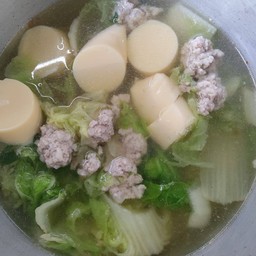 ต้มจืดเต้าหู้หมูสับสาหร่าย