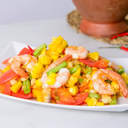 ตำข้าวโพดกุ้งสุก