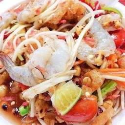 ตำปลาร้ากุ้งสด