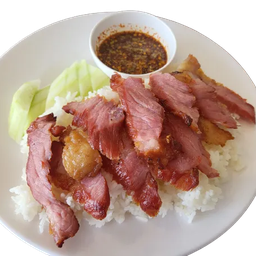 ข้าวหน้าเนื้อเค็ม(ติดมัน)