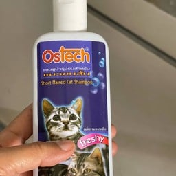 แชมพูบำรุงขนสำหรับแมวขนสั้น Ostech 200ml กลิ่นหอมสดชื่น