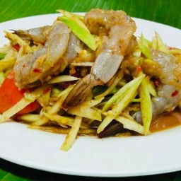 ตำมะม่วงกุ้งสด(ตำไทย)