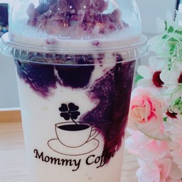 นมสดบลูเบอร์รี่ ปั่น