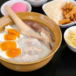 โจ๊กหมู+เครื่องใน+ไข่เค็ม