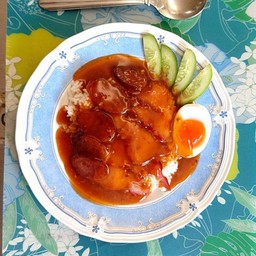 ข้าวหมูแดง กุนเชียง