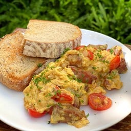 Scrambled eggs with Bacon