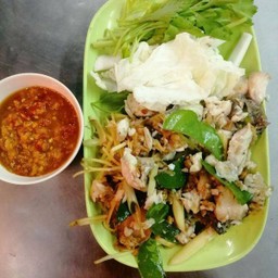 เนื้อกะพงลวกจิ้ม