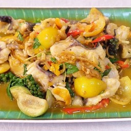 ผัดฉ่าเนื้อปลาคัง