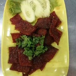 หมูแผ่นหวานทอด