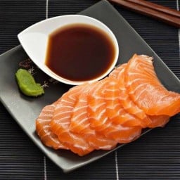 Salmon สิงห์แซลมอน  แซลมอนดอง กุ้งดอง ซอสเกาหลี วัดสิงห์