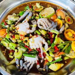 ตำแตงปูม้าสด ปูปลาร้า