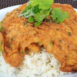 ข้าวไข่เจียว 1 ฟอง 2 ไส้